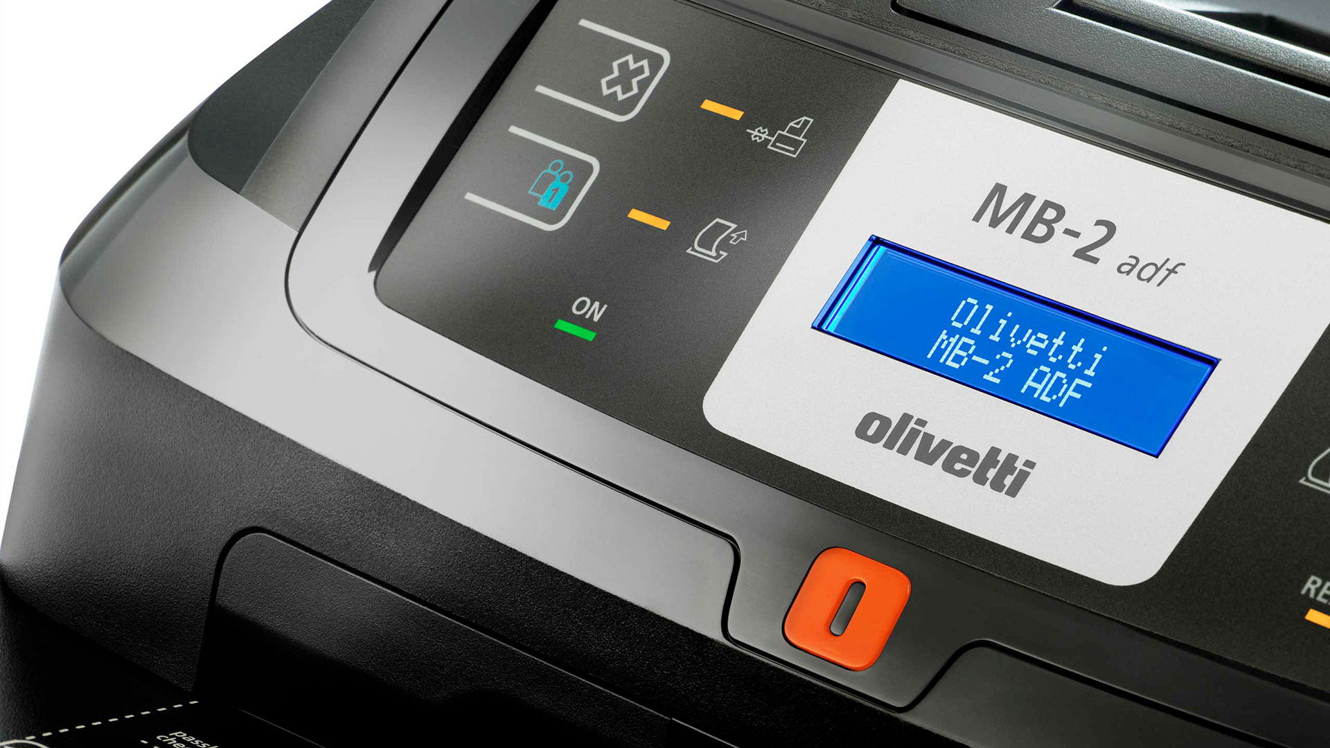 Detail specializované tiskárny Olivetti MB-2 ADF